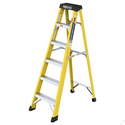 Fiberglass Reinforced Single Side Ladder – Lightweight Non-Conductive Access Ladder 6 step
