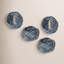 Braided Weave Napkin Rings - Blue - Set of 4-362316544
