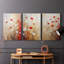 Floral Study Series C -Set Of 3 Gallery Wrapped Canvas -Ready to Hang-107311363