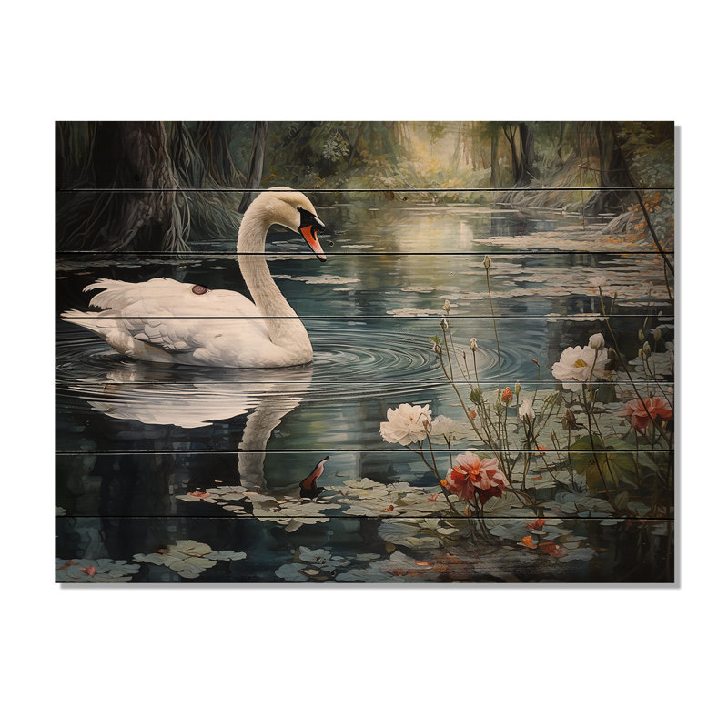Forest Sawns In Shadows I sur impression sur bois, H 10 po x l 20 po x P 0,78 po