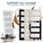 80''H 5-Lite Frosted Glass And Solid Manufactured Wood Primed Slab Door Without Hardware Kit-105227251