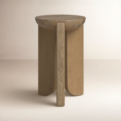 Satine Solid Wood End Table