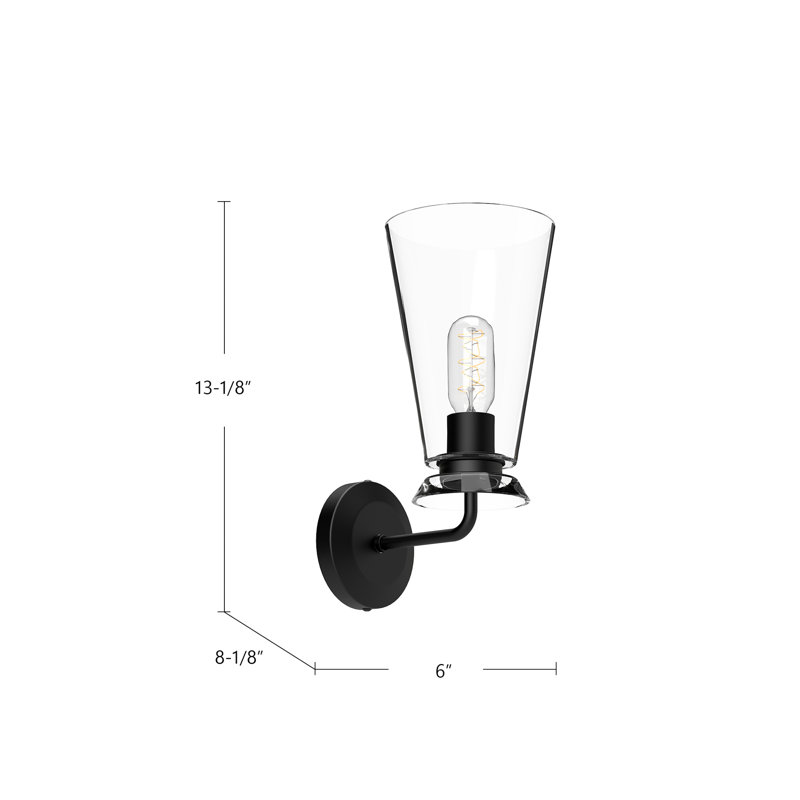 Salem Dimmable Bath Sconce, Brushed Gold, 1