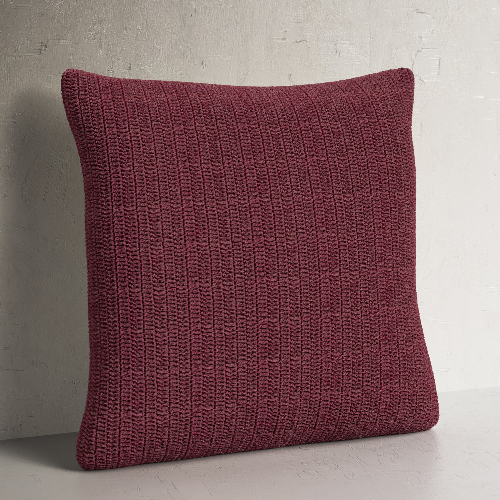Rowan 22" x 22" Cotton Throw Pillow, Square 22", Brown