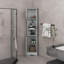 Armoire de rangement multi-fonctionnelle avec deux portes et tablettes réglables, tablette ouverte-220446423