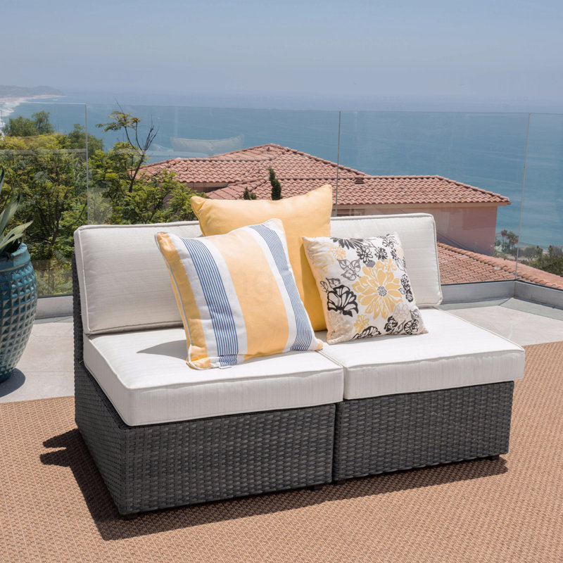 Patio Armless Chair, White