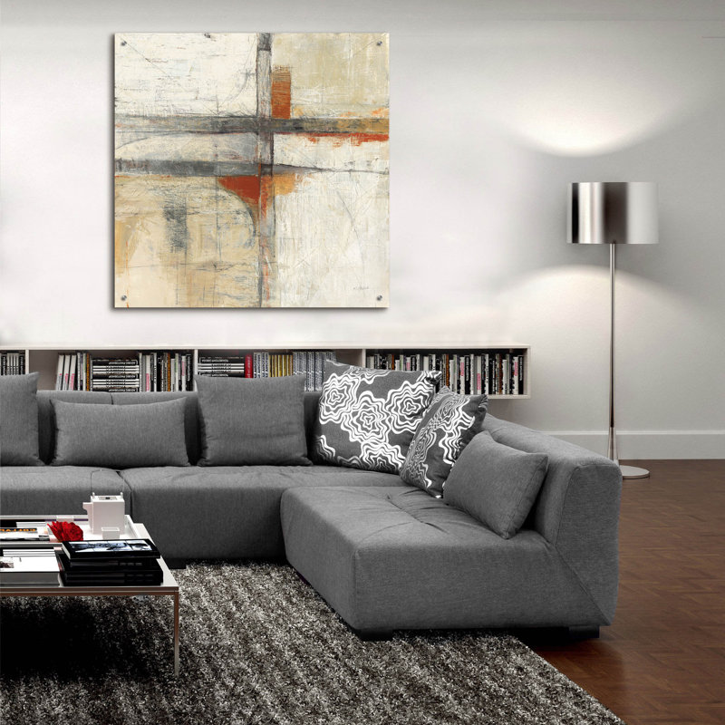 Art mural en verre Ivy Bronx, H 36 po x l 36 po x P 0,2 po