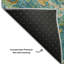 Tapis bleu sarcelle de qualité supérieure lavable à la machine Cerrito AMF533-109607095