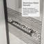 Porte de douche réversible l 32 po x H 55 po, verre à motif bohémien 1/4 po (6 mm), noir