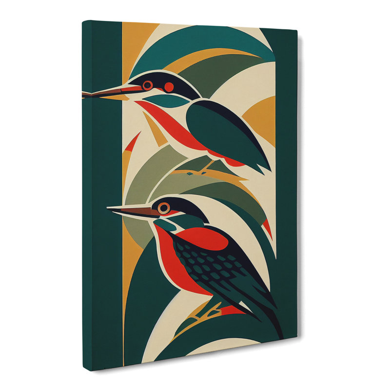 Perei Kingfisher Deco Vol.3 - Wrapped Canvas, 50cm H x 35cm W x 3cm D