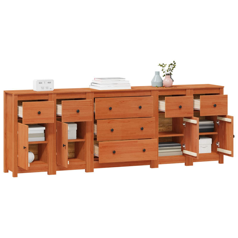 226 cm W Solid Wood Sideboard