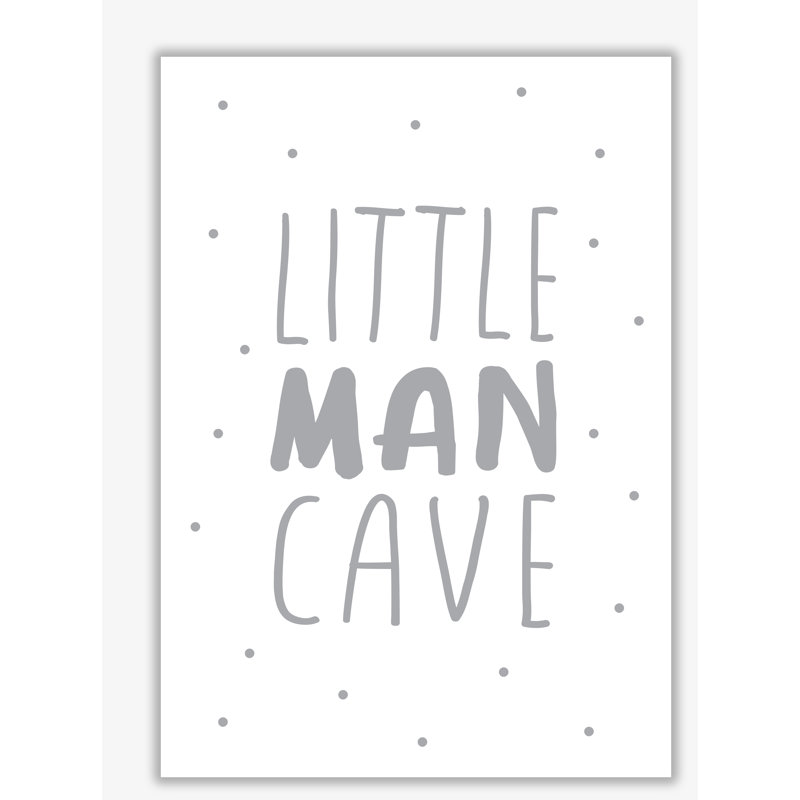 Little Man Cave Dots - Print, No Frame, 85 cm H x 60 cm W x 1 cm D