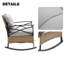 Chaise berçante en métal Xaira-1891722743