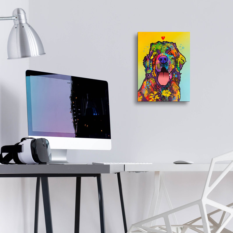 «Tell Tale Heart» par Dean Russo, art mural en verre acrylique, H 16 po x l 12 po x P 0,13 po