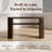 Rustic Console Table with Fluted Legs – Farmhouse Entryway Sofa Table, Vintage Oval Hallway Accent, Ash Veneer Top & Glaze Finish, Open Shelf-1910117933