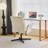 28.5“ W Velvet Dovetail Swivel Office Chair-282804796