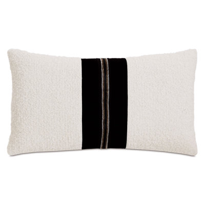 Dominique Chevron Wool Blend Reversible Throw Pillow