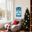 «Christmas Penguins Celebrate Christmas On Ice With Aurora», ensemble de 3 impressions sur toile-750131809
