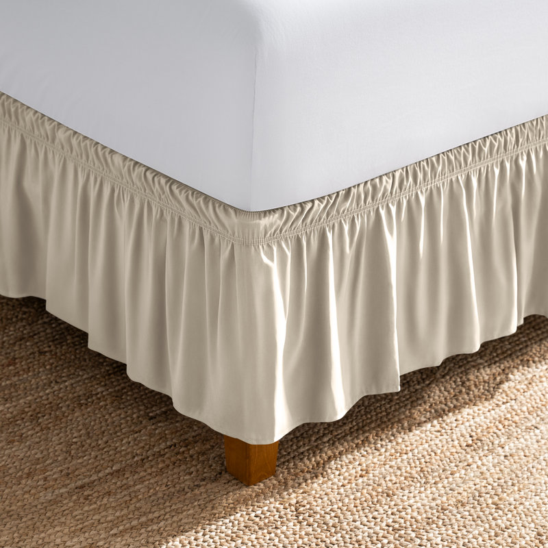 Jupe de lit ajustable 15 ", Très grand, Sable