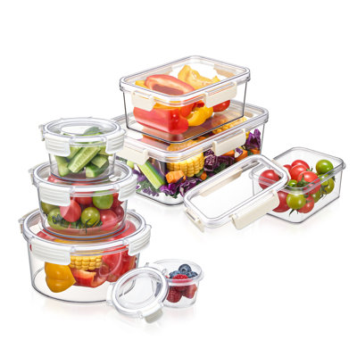 Contenant alimentaire transparent en plastique Sorbus Airtight