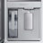 Samsung Bespoke 4-Door French Door Refrigerator (23 cu. ft.)  with Top Left and Family Hub Panel - Middle and Bottom Panels-102343777