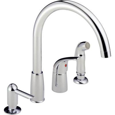 Robinet de cuisine à poignée simple Waterfall