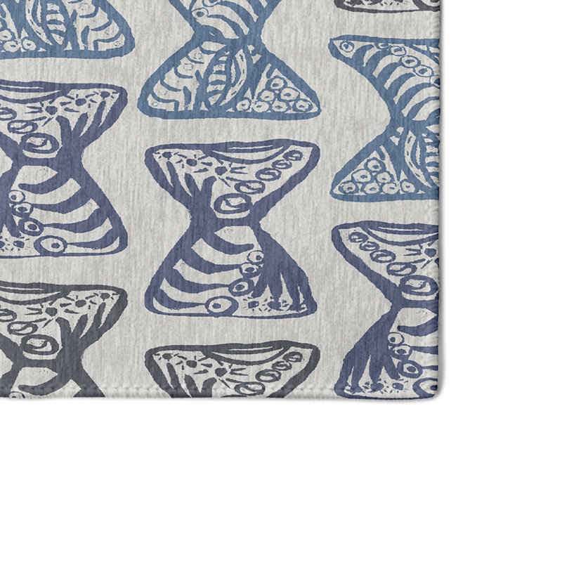 Safari Chenille Geometric Indoor Rug, Rectangle 4' x 6'