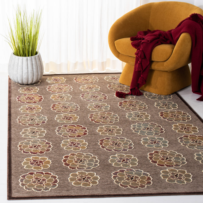 Tapis Heie brun foncé