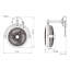 Ventilateur mural oscillant 12,9 po Flintgarden