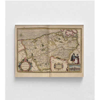 Flanders Belgium Map, Belgium Map Poster Print, Vintage Flanders Map, Belgium Wall Decor, School Hallway Decor, Antique Belgian Map