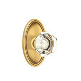 Passage Old Town Clear Knob with Oval Rose