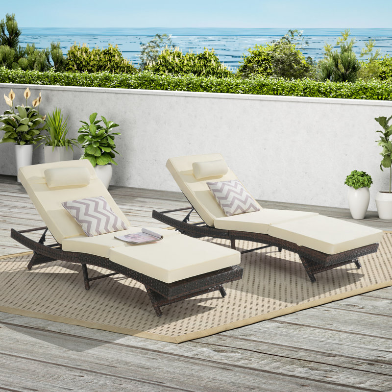 Fauteuils inclinables d'extérieur - Structure en acier pliable, coussins d'eau, pelouse, bronzage, bord de piscine, Space 2 Lounge 150, mousse confortable, jardin, plage.