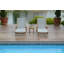Riviera Teak Outdoor Sling Chaise Lounge-1883318277