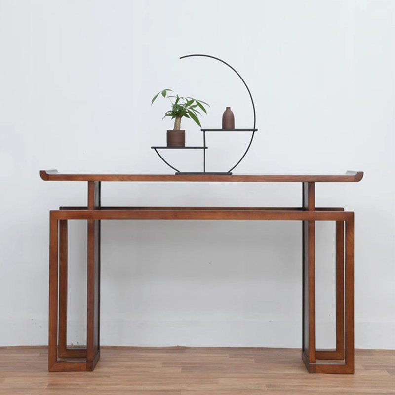 Nouvelle console en bois massif de style chinois, H 33,8 po x l 70,8 po x P 14 po