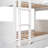 Space Twin Loft Bunk Bed With Two Drawers In White - Smart Bedroom Organization And Convenient Ideal For-484742211