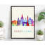 Barcelone - Illustration sans cadre-721320388