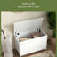 Armoire d'appoint en bois manufacturé blanc