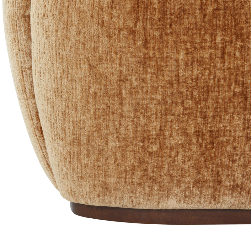 Chaise pivotante élisandra en chenille, Chenille ambre