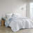 Blue/White Reversible 4 Piece Comforter Set-70635838