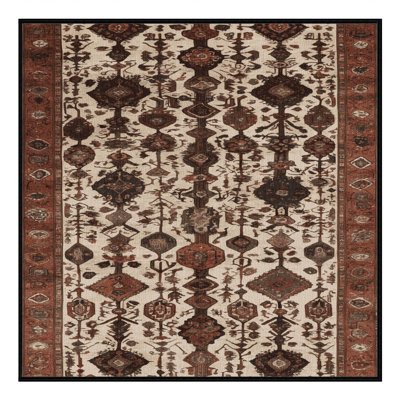 Tapis brun lavable à la machine