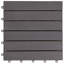 Carreaux de terrasse Sagers vidaXL, 11,8 po x 11,8 po, bois d'acacia massif, résistant aux intempéries