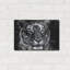 «The Observer Black & White» par Dana Brett Munach, art mural en métal, 36 po x 24 po-159565555