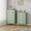 Commode 5 tiroirs avec poignées en métal de 44,3 po de hauteur, commode en bois moderne-1830207085