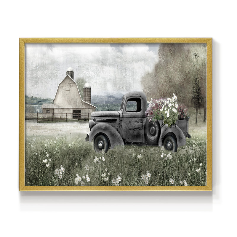 Country Nostalgia -Framed Print - Restickable, 16" H x 20" W