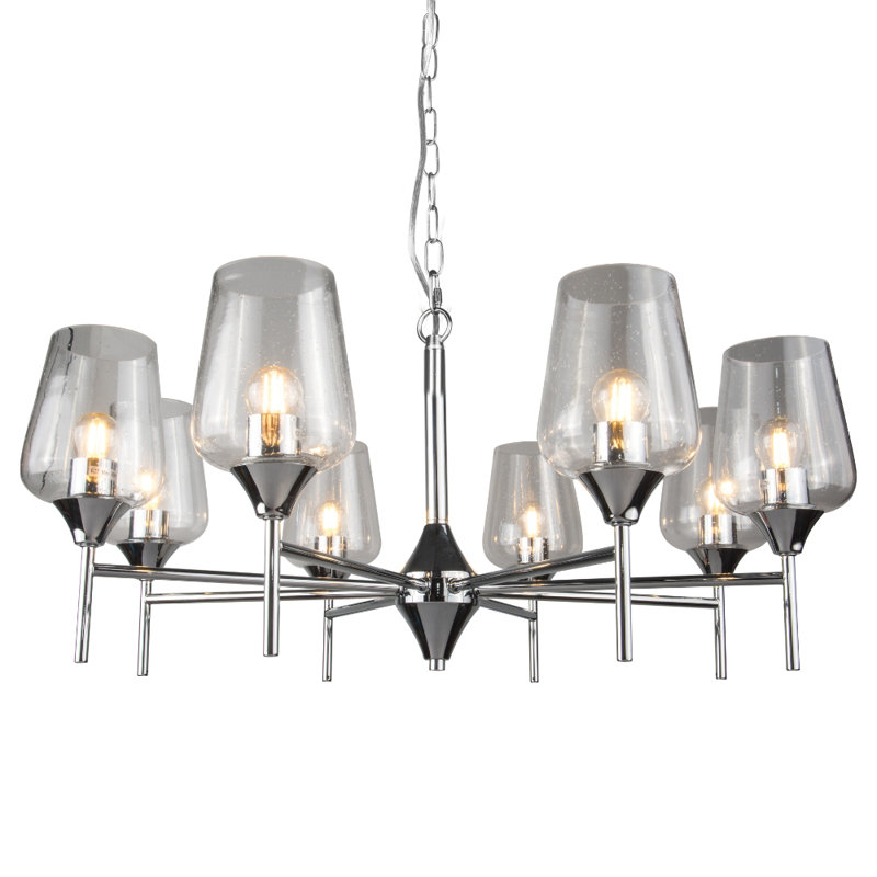 Cleaveland - Light Polished Chrome Pendant, 8