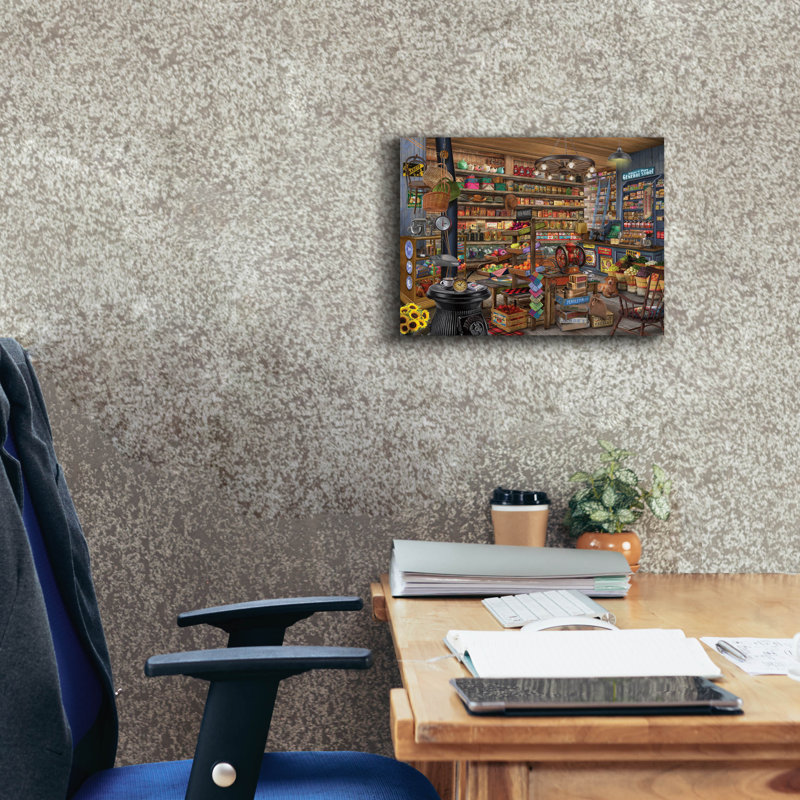 Art mural sur toile Lark Manor ™ «Mom N Pops» par Bigelow, H 12 po x l 16 po x P 0,75 po