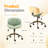 PU Curved Office Chair With Antique Bronze Base-2048463797