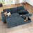 Anureet L-Shaped Sectional Modular Sofa Bed With Storage Seat-112387169
