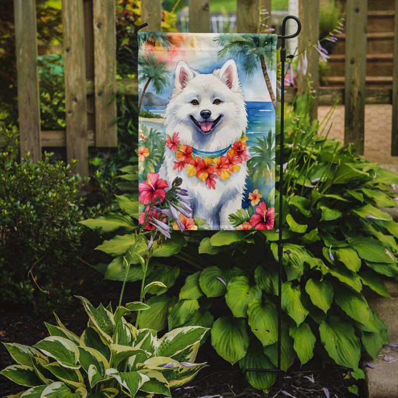Drapeau de jardin en polyester double face H 15,5 po x l 11,25 po