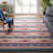Continuum Flatweave Jute/Cotton Southwestern Rug in Beige/Blue/Green-859912616